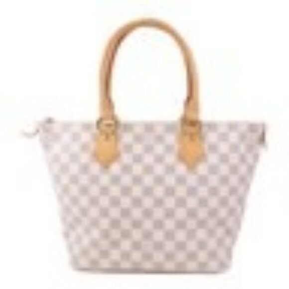 LOUIS VUITTON Damier Azur Saleya PM Tote Bag N51186 LV Auth 138231 - Picture 1 of 16